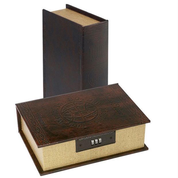 New Hollow Book Safe Lock Diversion Secret Stash Hidden