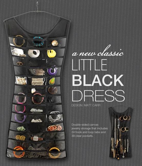 Umbra Little Black Dress Hanging Jewellery Storage Jewelry Organizer