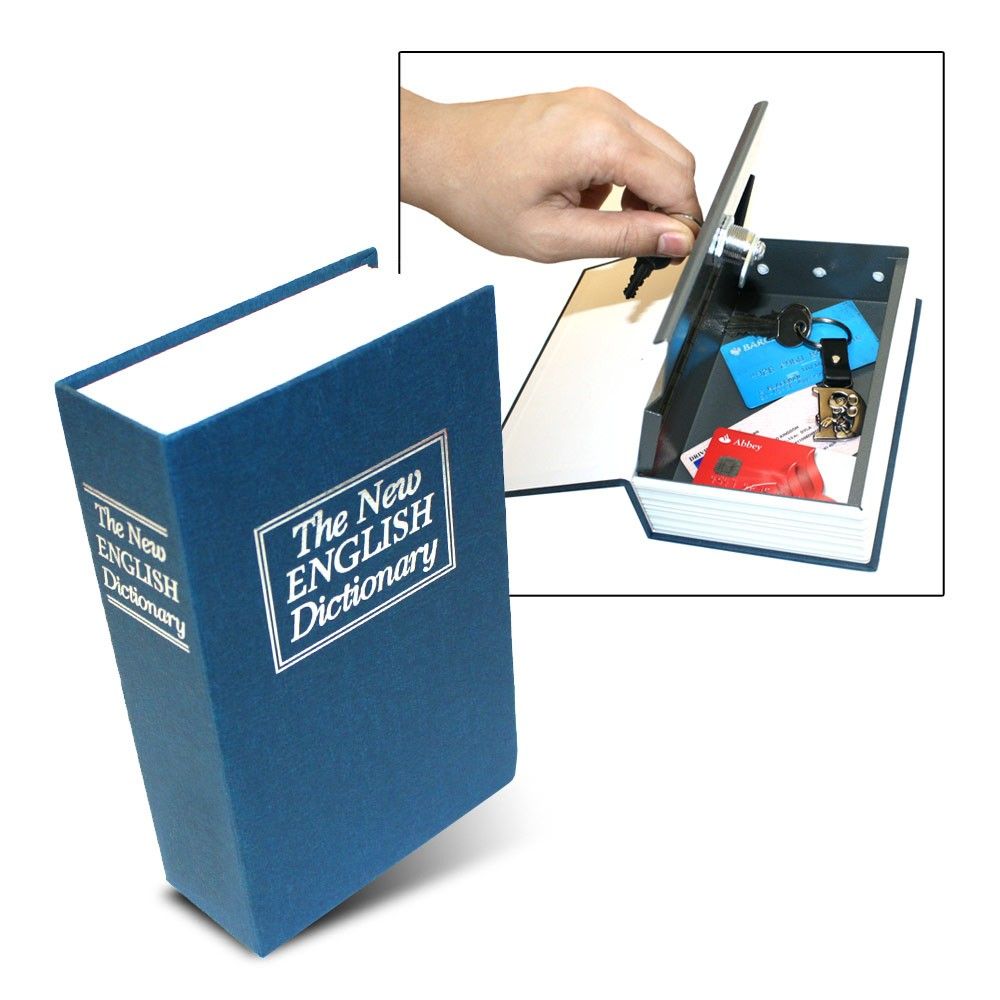 New Disguised Dictionary Book Secret Safe Key Lock Hidden Money Cash Box Locker eBay